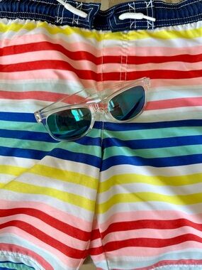 BUNDLED Carter’s swim short size 7 and JCrew Crewcuts sunglasses